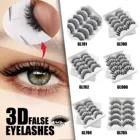 Ресницы норковые длинные, 8-25 мм, 5 пар в упаковке