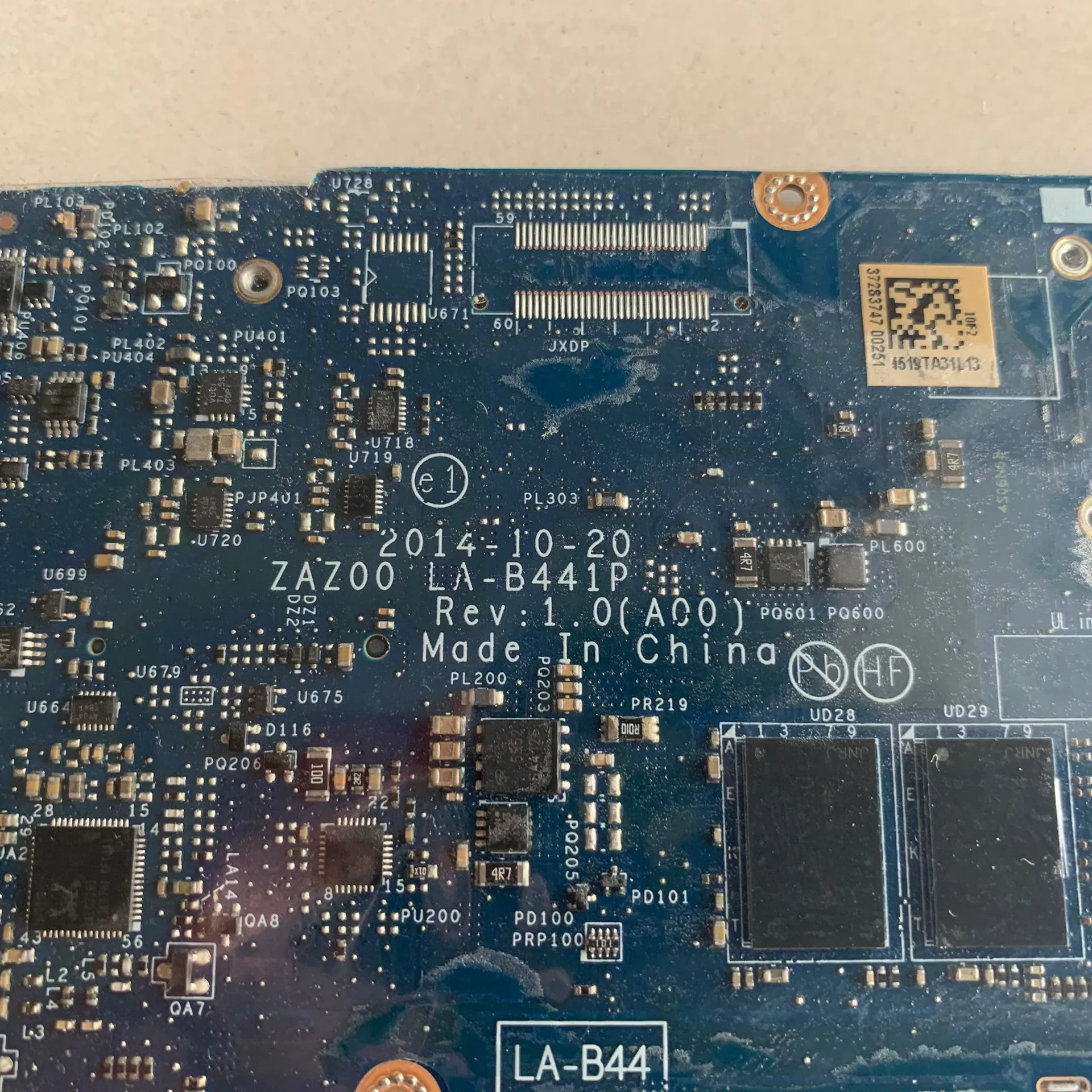 ZAZ00 LA-B441P материнская плата для ноутбука DELL XPS P54G 13 9343 CN-0K0JPD 0K0JPD SR23Z I3-5010U Процессор 4G