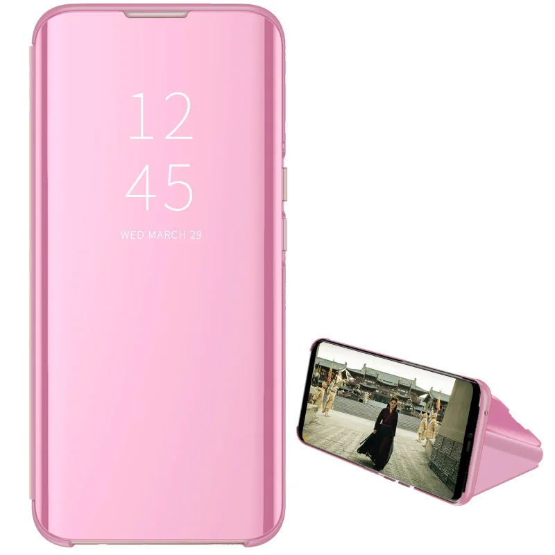 Умный зеркальный флип-чехол для huawei Honor 20 Pro Lite 10 8A 8S 8X9 Lite P20 P30 mate 20 Lite Pro Y6 Y7 Y5 Y9 P Smart Nova 3