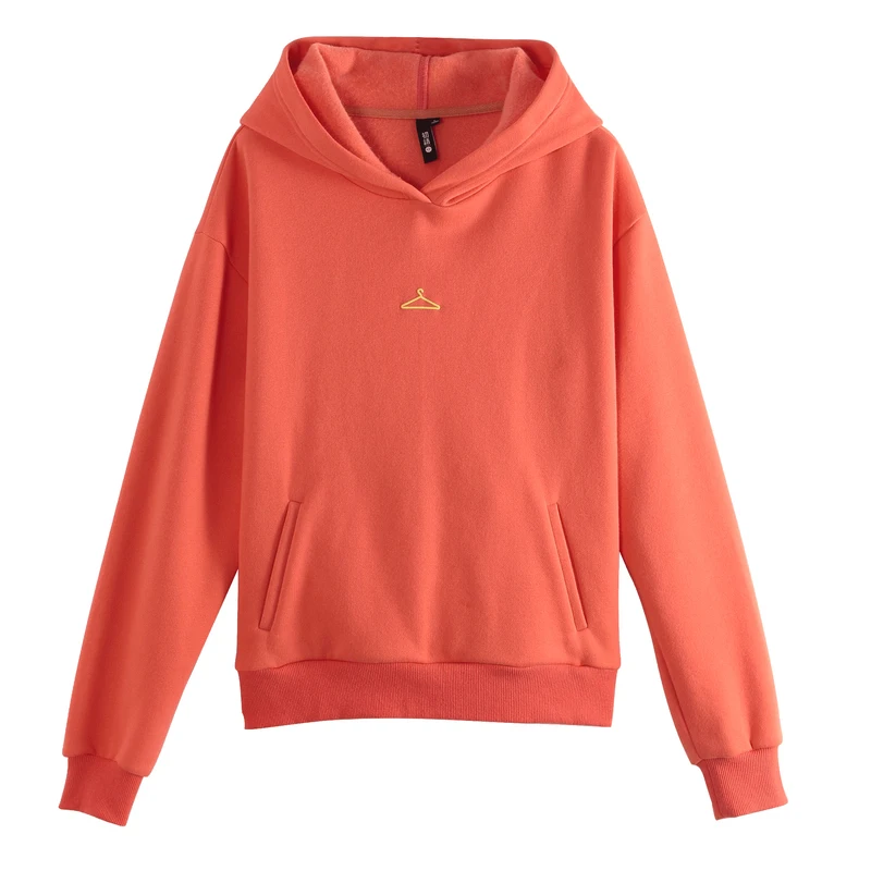 

Toyouth Women Pullover Hoodies with Hat Autumn Dark Wine Red Casual Chic Sweatershirt