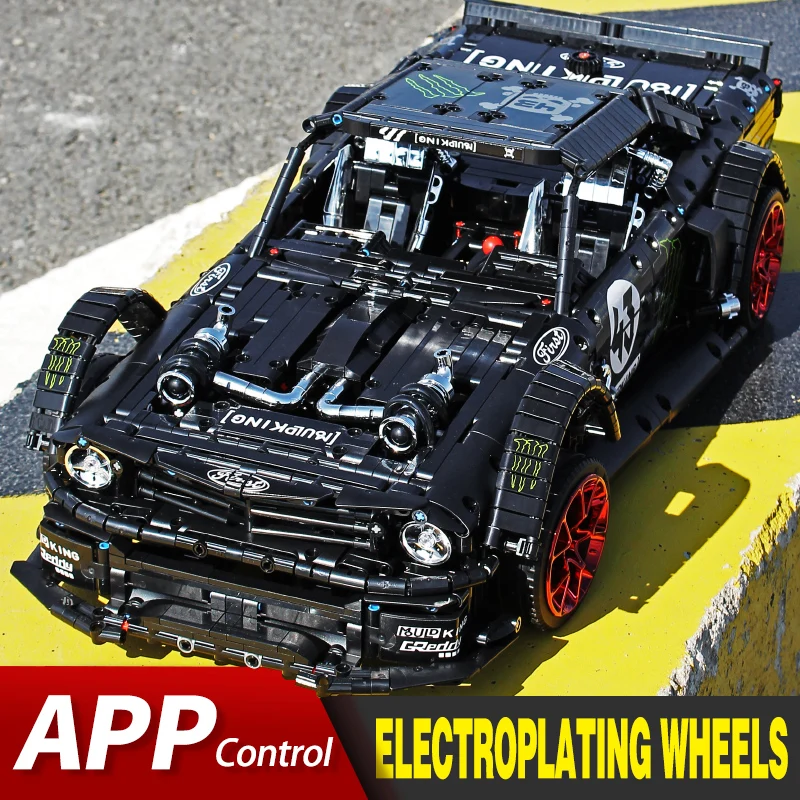 Приложение RC кирпичи Ford Mustang Hoonicorn РТР V2 город гоночный автомобиль модель