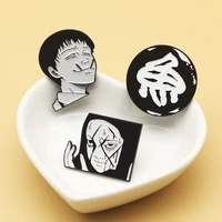junji ito pin japanese anime terror movie theme badge enamel brooches cute knapsack collar hat clothes lapel pins jewelry new