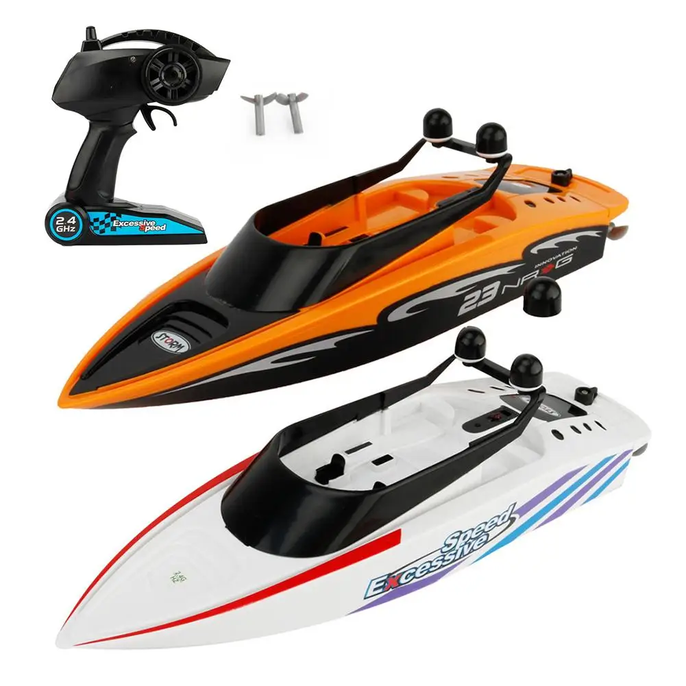 Горячая Высокая скорость RC лодка 2,4 ГГц 4 канала 30 км/ч радио дистанционное управление RC гоночная лодка электрические игрушки RC игрушки для детей лучшие подарки