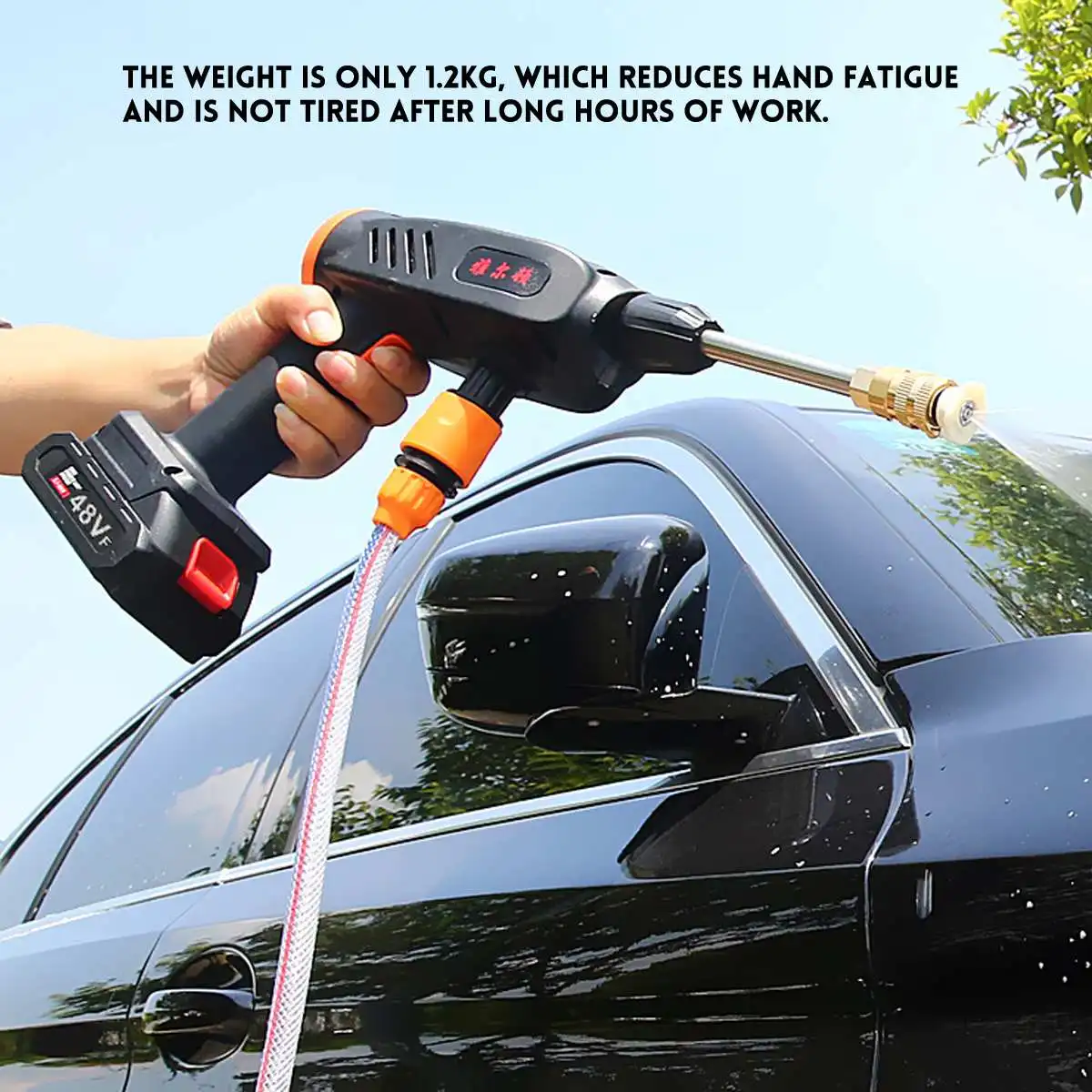 Купить 10000 мАч 30 бар Беспроводной мойщик высокого давления водяной пистолет портативный генератор пены для мойки автомобиля Makita 18 В батарея