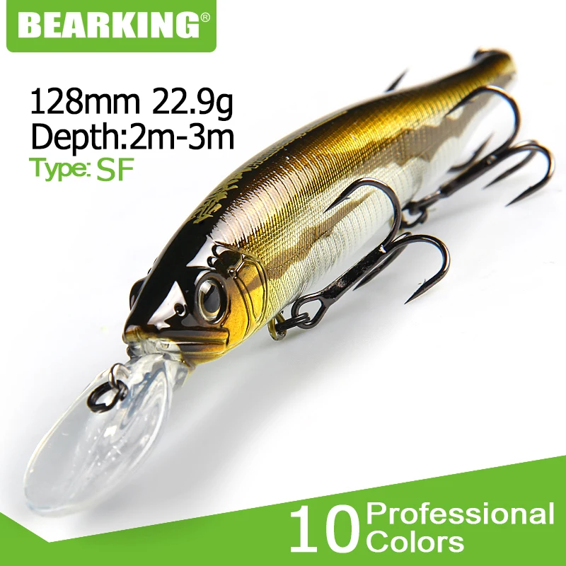 BEARKING perfect action 10 цветов искусственные рыболовные приманки 128 мм 22 9 г воблеры для