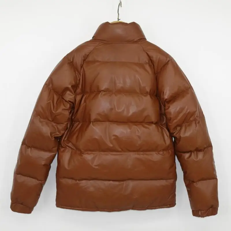 Новый 2021 зима модное мужское пальто из натуральной овечьей кожи на утином пуху