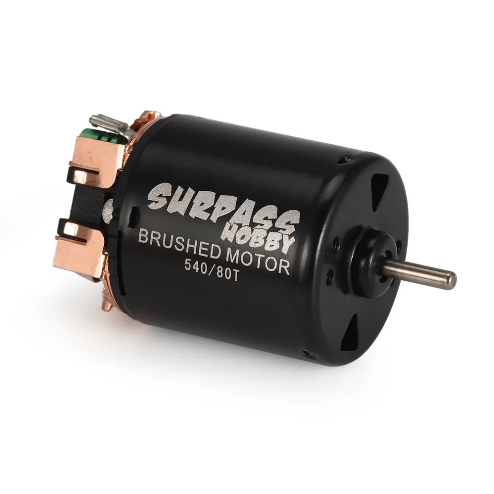 Motor cepillado RC 540, 80T, 13T, 17T, 21T, 27T, 35T, 45T, 55T, con WP-1060-RTR 60A, impermeable, ESC, para coche Rock Crawler-5