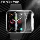 Мягкий силиконовый чехол для часов Apple watch 5, 4, 44, 40 мм, iwatch 3, 2, 1, 42, 38 мм, Ультратонкий защитный чехол с полным покрытием