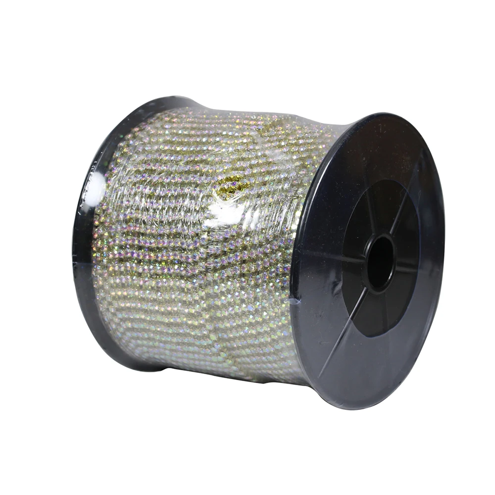 Искусственная отделка 20 м пришивные стразы с плоским основанием стеклянные на