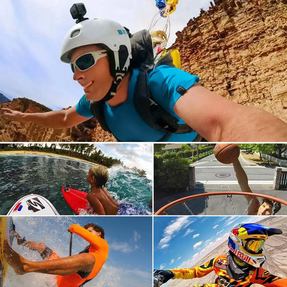 Клейкие накладки стикер плоский изогнутый базовый набор аксессуаров для GoPro Hero