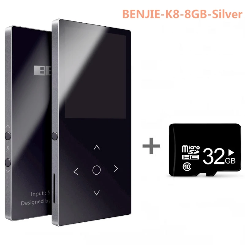 Bluetooth 4,2 MP3 плеер 16 Гб сенсорный ключ 1,8 дюймов цветной экран без потерь Музыкальный плеер Поддержка FM, запись, поддержка SD до 128 ГБ