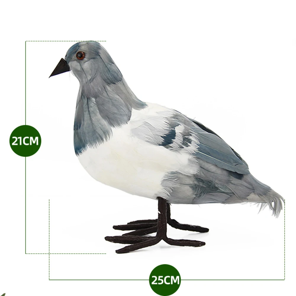 Домашний сад имитация модели голубей искусственная птица фигурка
