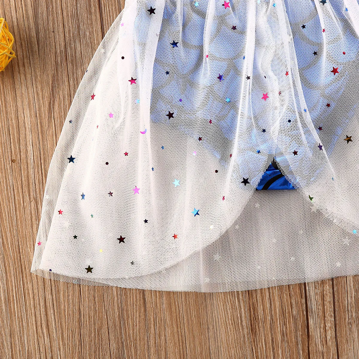 Детский сетчатый комбинезон со звездами и блестками для новорожденных девочек |