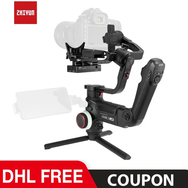 ZHIYUN официальный кран 3 лабораторный 3-осевой ручной карданный беспроводной 1080P FHD камера передачи изображения стабилизатор VS Crane 2