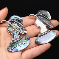 womens brooch natural shell beauty avatar for jewelry making diy necklace pendant clothes shirts accessory