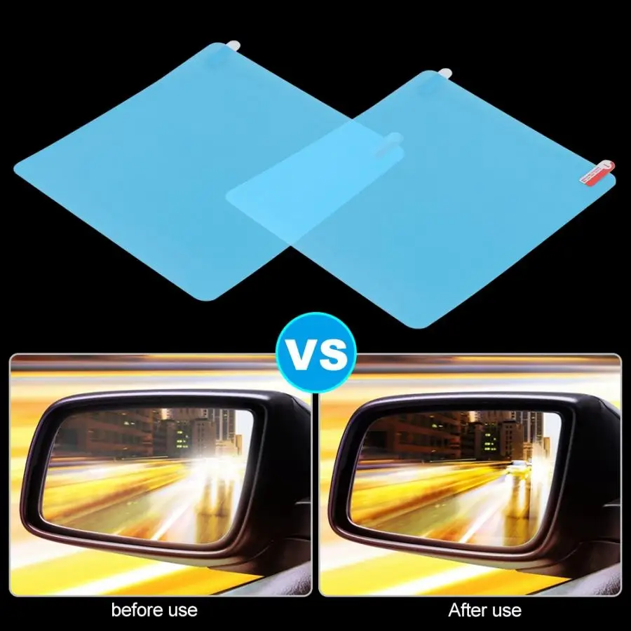 Автомобильная непромокаемая наклейка на зеркало заднего вида противотуманная
