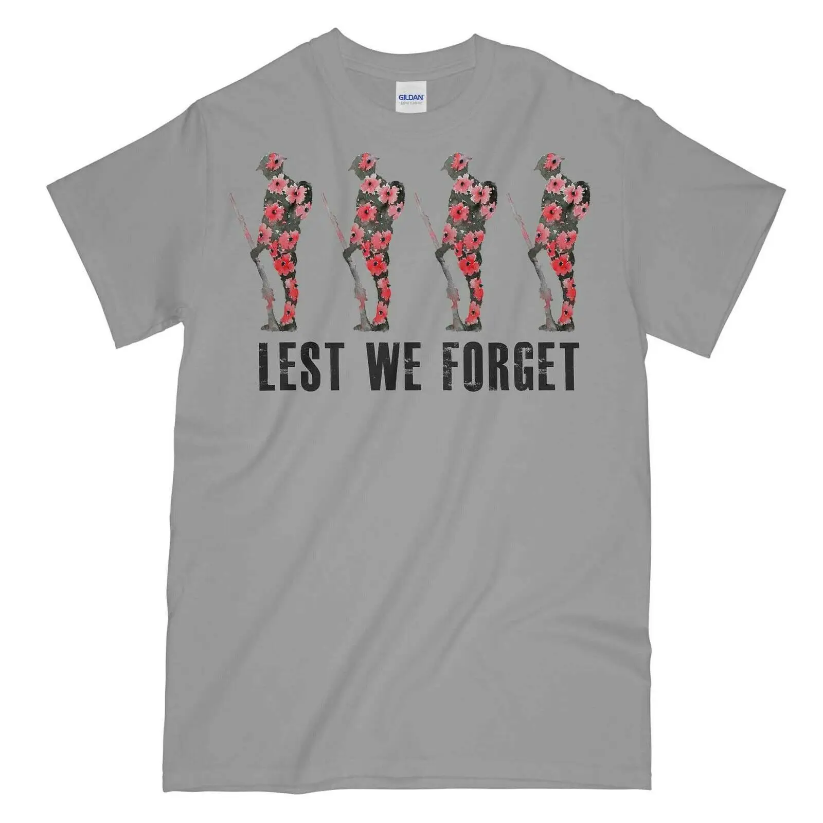 

Lest We Forget WWI United Kingdom Soldiers Printed T-Shirt. Summer Cotton O-Neck Short Sleeve Mens T Shirt New S-3XL