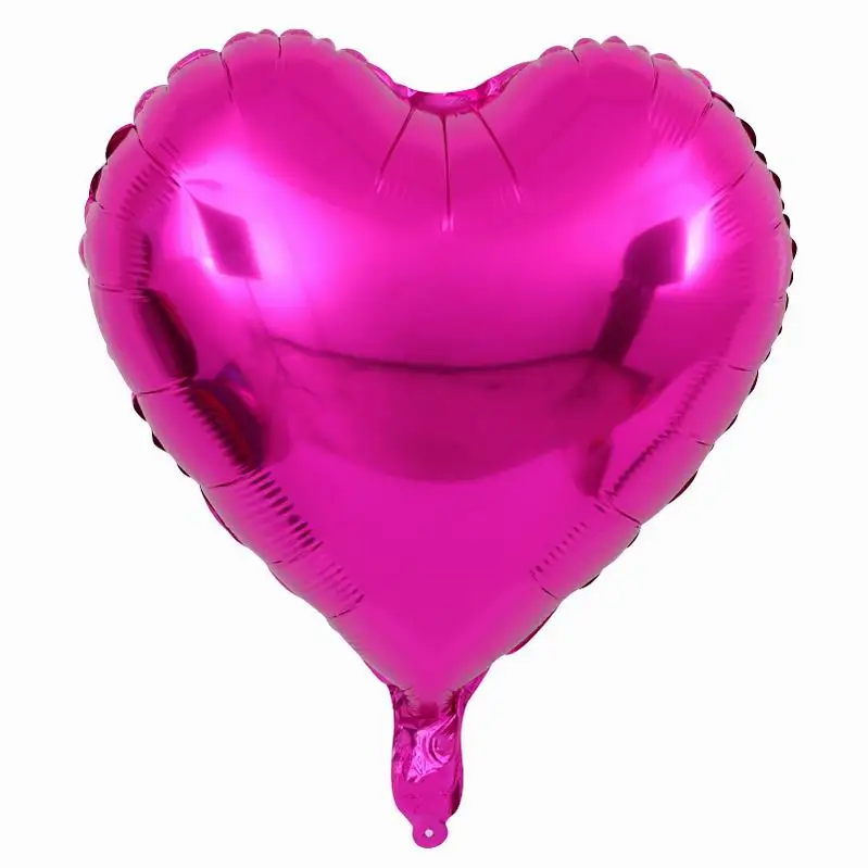 rose 10 шт. 18 дюймов розовое золото Красный Розовый Любовь фольги сердце гелиевые шары Свадьба День рождения воздушные шары День Святого Валентина Globos поставки - Цвет: rose
