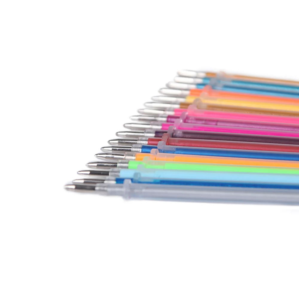 

100pcs Colorful Pen Refills 0.8mm Bullet Pen Refill Student Stationery Office Supplies for Doodling Scrapbooking Drawing (Mi