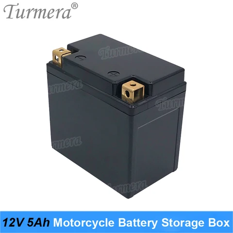 Батарея для мотоцикла Turmera, 12 В, 5 Ач, 6 Ач, может вместить 10 литий-ионных батарей 18650 или 5 батарей 32700 Lifepo4