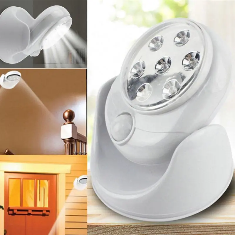 

Wireless Infrared Motion Sensor Light 360 Degree Rotary Toilet Wall Night Lamp