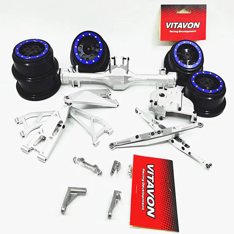 

VITAVON CNC aluminum upgrade parts For Team Losi Baja Rey 1/10 rear axle gearbox wheels