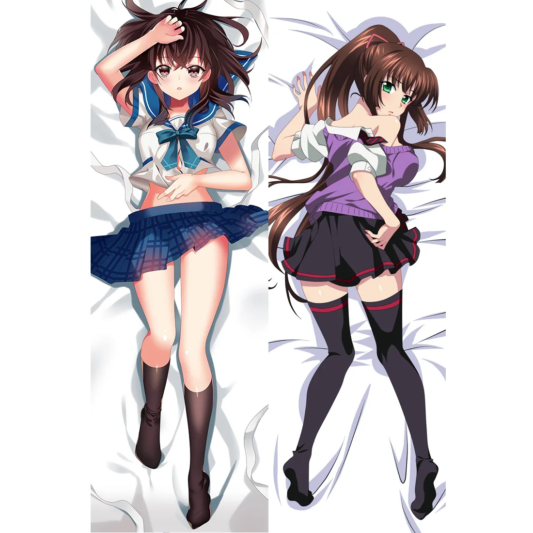 

Anime STRIKE THE BLOOD Hugging Body Pillow Case Anime Himeragi Yukina Dakimakura Otaku Waifu Pillowcase DIY Cosplay Cover