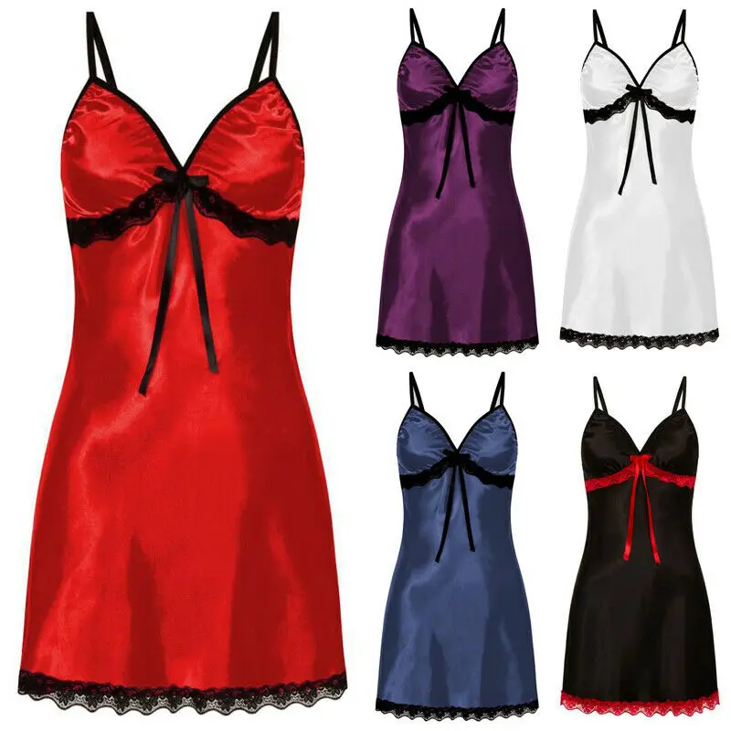 

Summer New Sexy Lingerie Women Lace Robe Dress Babydoll Suspenders Nightdress Nightgown Sleepwear