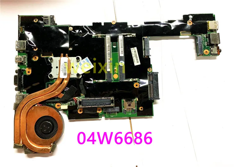 Материнская плата Lenovo ThinkPad X230 X230i материнская 04W6686 для ноутбука с вентилятором 100%