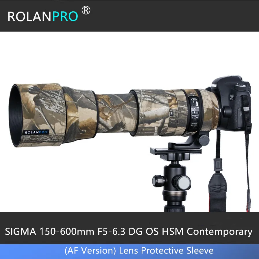 Линзы ROLANPRO камуфляжное пальто дождевик для SIGMA 150-600 мм F5-6.3 DG OS HSM Современная