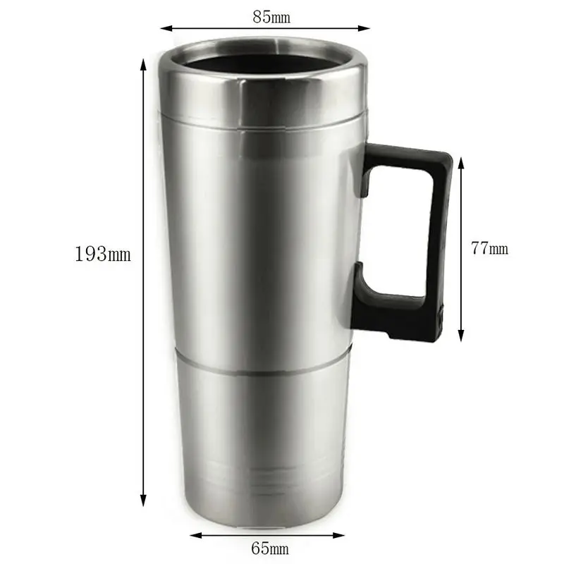 Car Stainless Steel 24V Travel Size Electric Coffee Milk Tea Water Mug Kettles Drinking Cups Heater Warmer Thermos For | Автомобили и