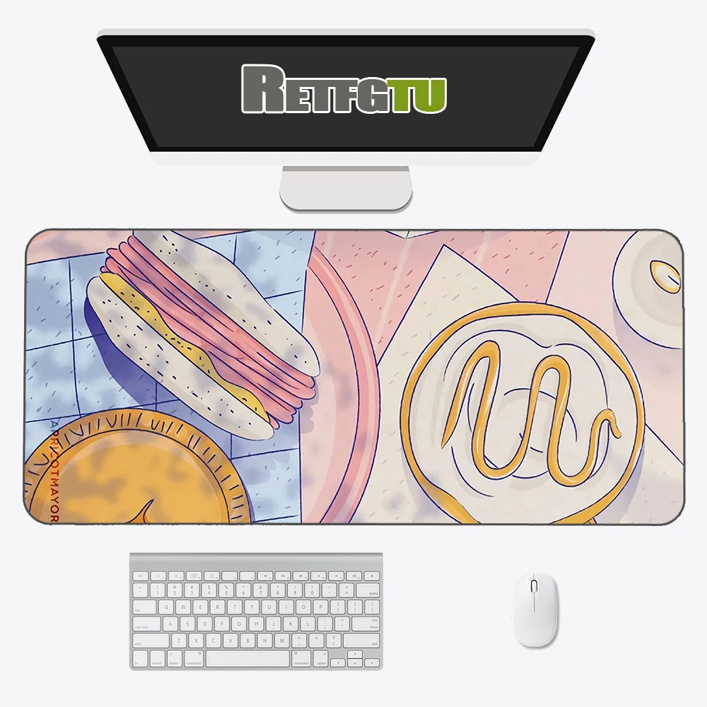 large anime pink mousepad gamer cute kawaii xxl gaming mouse pad rubber otaku locking edge big fashion laptop notebook desk mat free global shipping