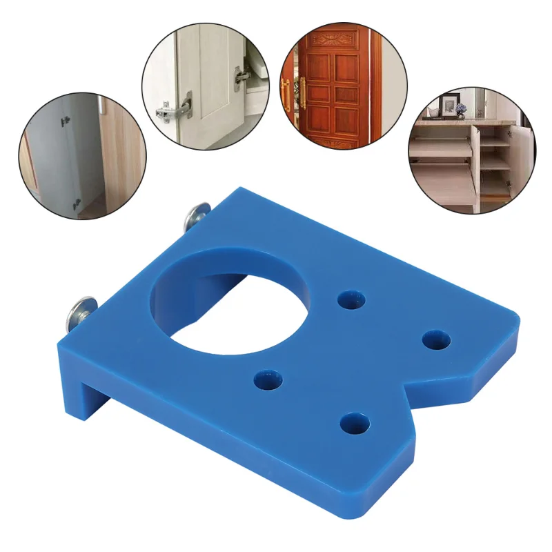 Woodworking Hinge Punching Installation Auxiliary Tool / 35 mm Door Hinge Opening Locator / Woodworking  Tools enlarge
