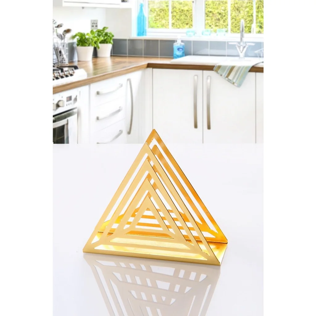 

Gold-plated steel Napkin Holder Restaurant Hotel Table Storage Decor Kitchen Accessories Napkin Tissue Holder Dispenser