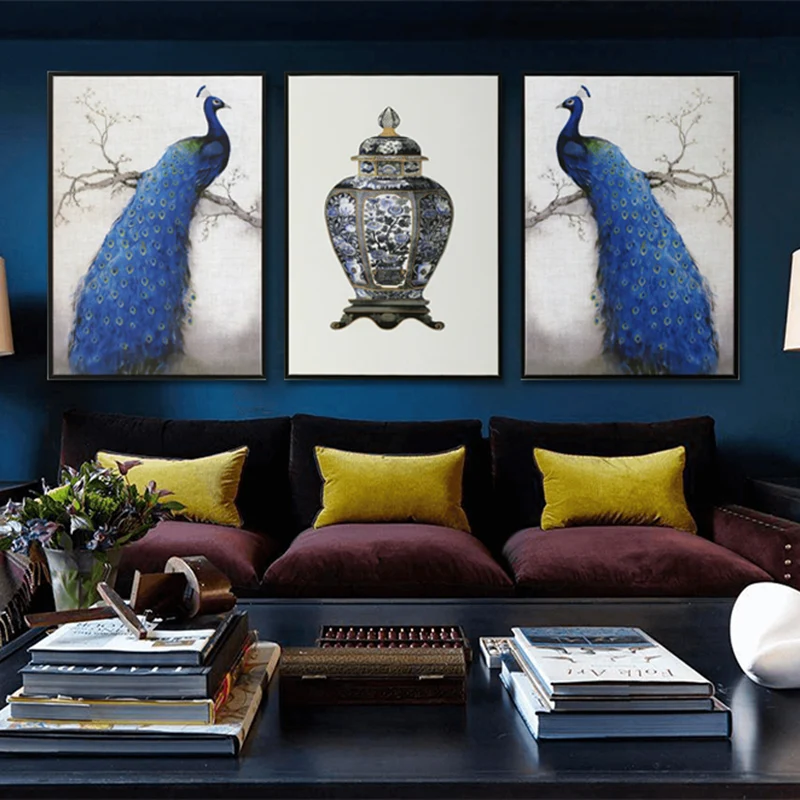 Скандинавский современный минимализм художественная зона принты животных