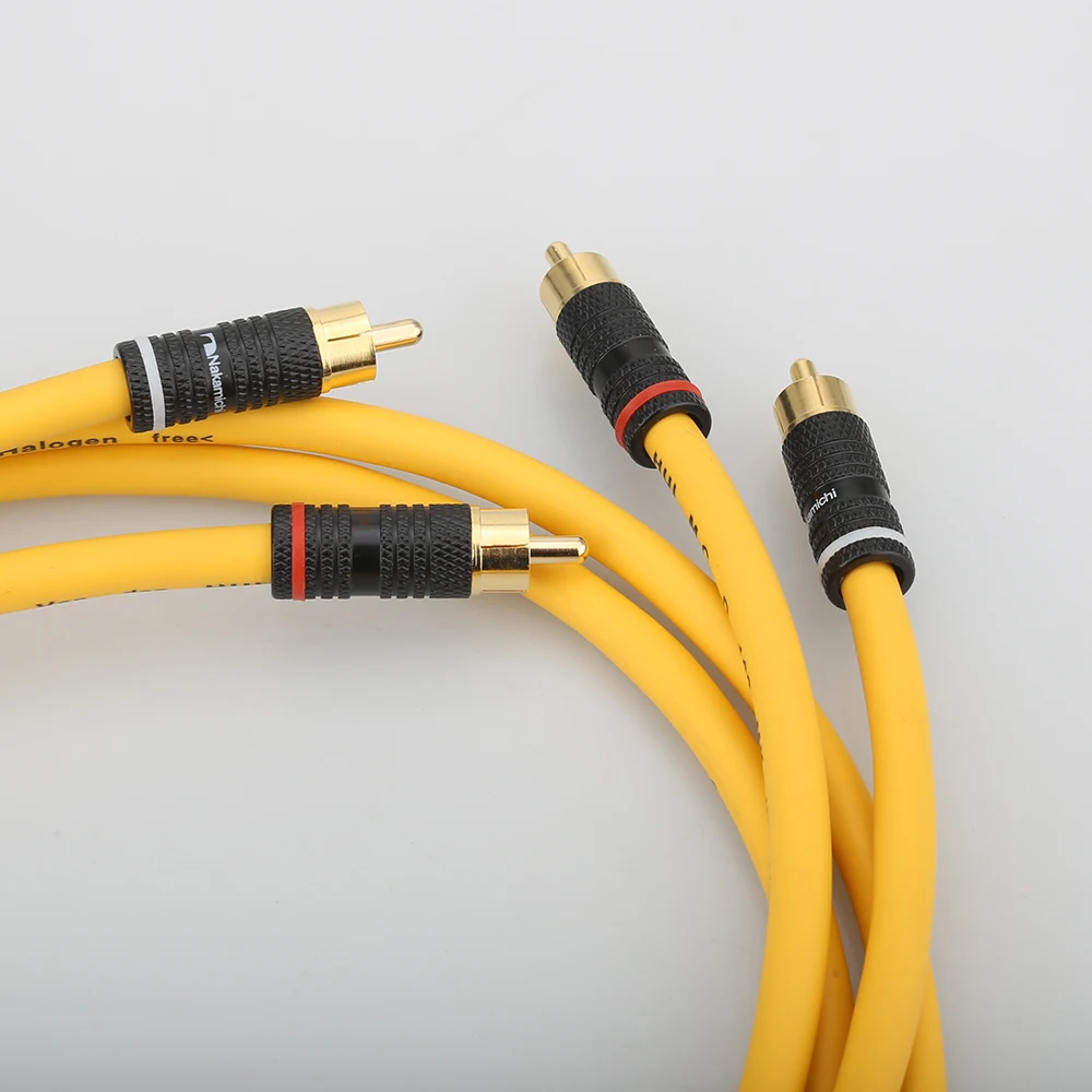 A11 Hifi аудио D102MKIII посеребренный RCA кабель одна пара мягких аналоговых кабелей