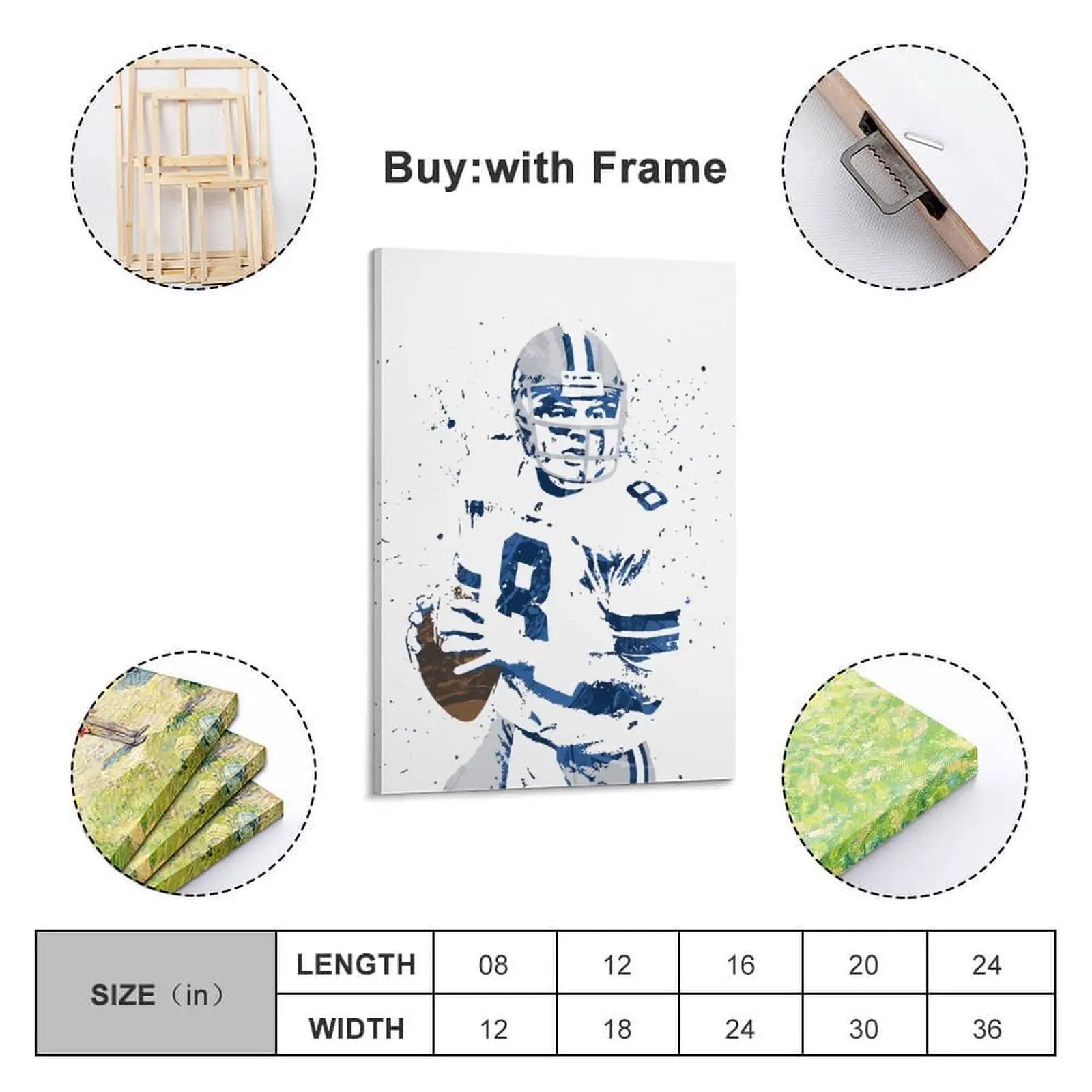 

Decor 8 Troy Aikmen Print Painting Canvas Hang A Picture for Living Room Wall Room Posters With Frame Modern Home