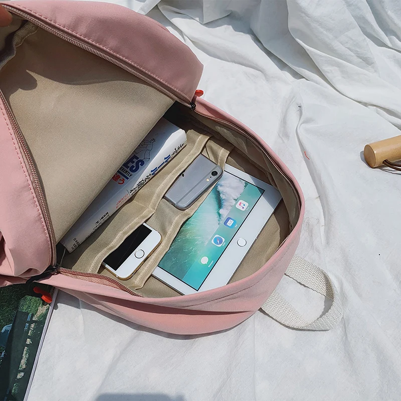 

DCIMOR Cute print Waterproof nylon Women Backpack Travel Backpacks Female Heart zipper schoolbag for Teenage girls Book Mochilas