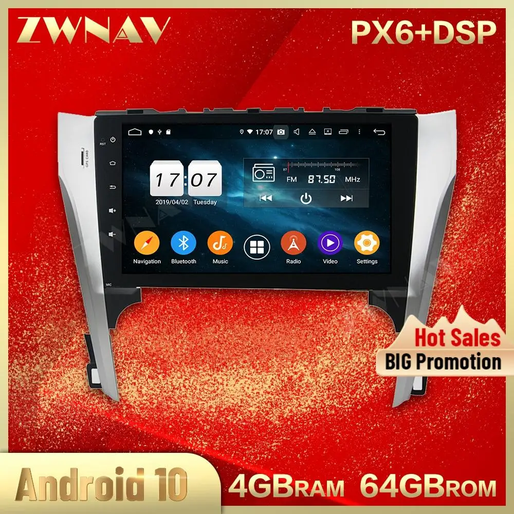 

2 din Android 10,0 экран Автомобильный мультимедийный плеер для Toyota Camry 2012 2013 Видео Стерео Android GPS navi головное устройство авто стерео