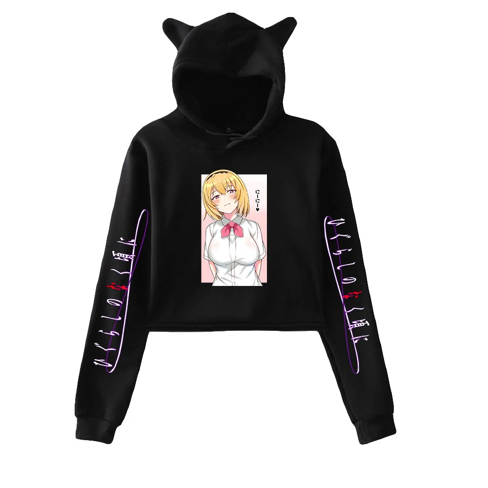 

2021 Higurashi no Naku Koro ni Sotsu 2D Print fashion Cat ears Top Girl Hoodies Sweatshirt Sexy clothes