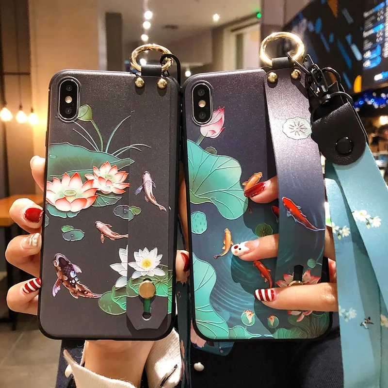 Чехол с ремешком на запястье для Huawei Mate 30 Lite 20 10 Pro P Smart Z Plus Y7 Y9 2019 Honor 10i 20i Pro|Бамперы|