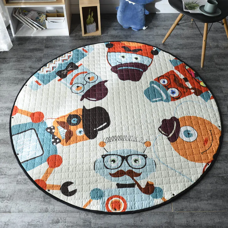 Круглый детский игровой коврик диаметр 150 см мультяшный компьютерное кресло