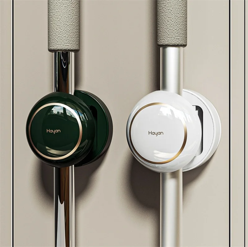 

Многофункциональный держатель для швабры в ванную комнату, органайзер, вешалка для метлы, настенный крючок на клейкой основе для кухонных т...