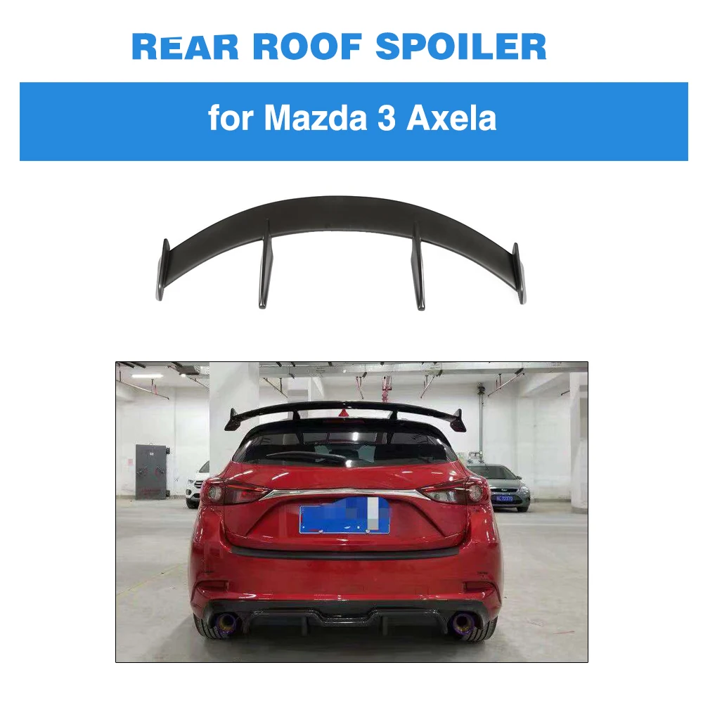 Задний спойлер на крышу окна крыло для Mazda 3 Axela хэтчбек- Задний Спойлер углеродного волокна/FRP