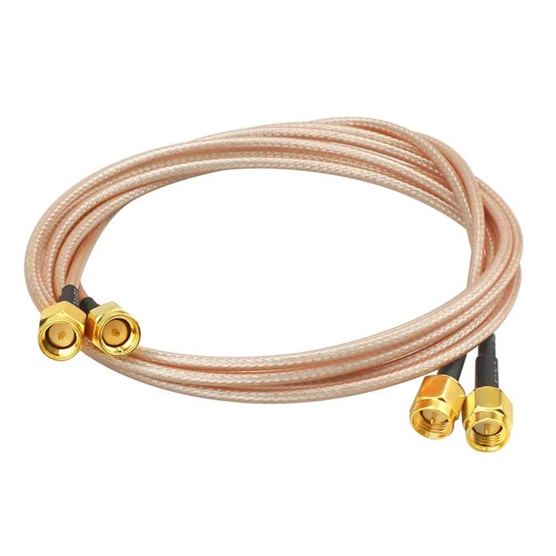 

2Pcs RG316 Wire Jumper SMA Male to SMA Male WiFi Antenna Extension RF Coaxial Coax Cable Adapter Jumper(100cm)