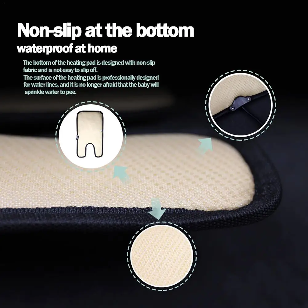 12 В Зимний автомобильный детский чехол на сиденье с подогревом автомобиля