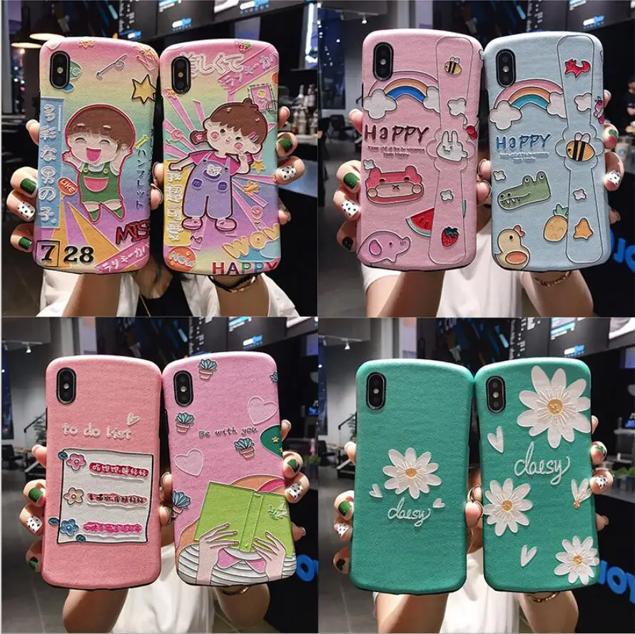 Мягкий чехол из ТПУ с шелковым узором для iphone 11 Pro XR 6 6s 7 8 plus X s Xs max простая