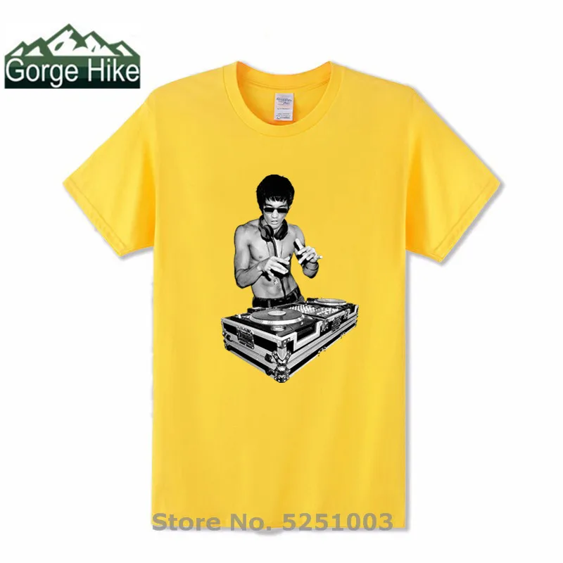 Футболка унисекс от Brucee забавная хлопковая летняя футболка с надписью China Dragon Lee