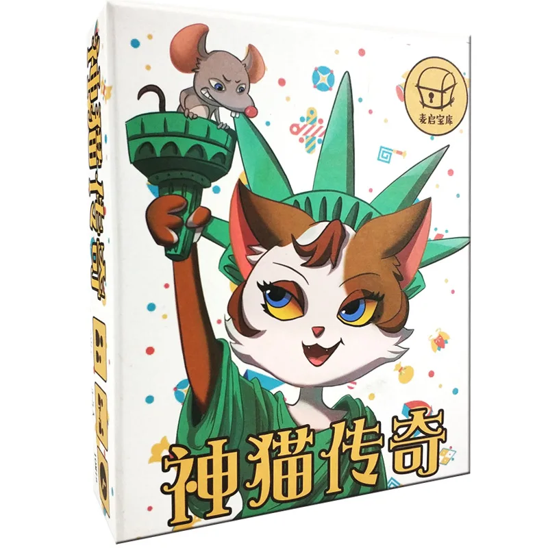 Настольная игра для легенды кошек с английскими инструкциями котята карточные игры для семейных Вечерние игры в подарок