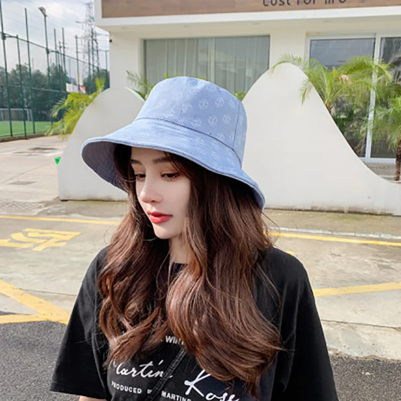 

Hat female spring and summer fashion thin fisherman hat wild tide double-sided available letters sunscreen cover sun hat